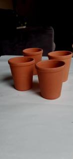 4 kleine hoge potjes voor kruiden of planten stekjes, Ophalen, Tuin, Overige vormen, Minder dan 40 cm