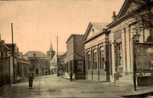 Sliedrecht - Kantongerecht, Verzamelen, Ansichtkaarten | Nederland, Gelopen, Zuid-Holland, Voor 1920, Ophalen of Verzenden