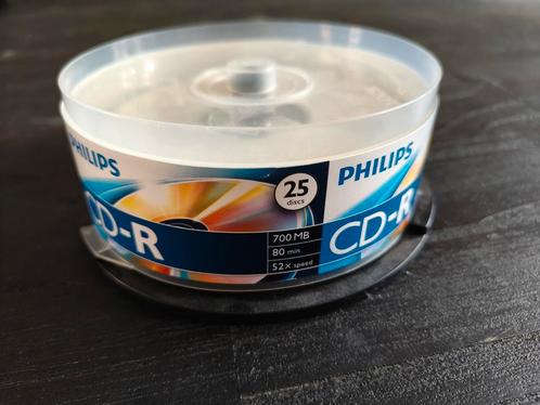 20 st Philips CD-R 80min 700MB in koker, Computers en Software, Beschrijfbare discs, Nieuw, Cd, Op spindel, Ophalen of Verzenden