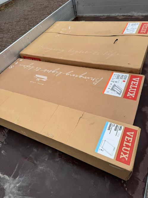 Velux dakraam nieuw gpl pk08 2070 incl elektrische zonwering, Doe-het-zelf en Verbouw, Glas en Ramen, Nieuw, Dakraam, 120 tot 160 cm