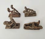 Bronzen Ashanti Goudgewichten - Erotische Set, Ophalen of Verzenden
