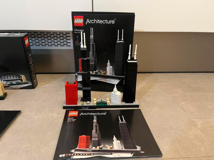 Lego architecture 21033 chicago, Kinderen en Baby's, Speelgoed | Duplo en Lego, Zo goed als nieuw, Lego, Complete set, Ophalen of Verzenden