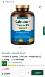 4 maal nieuw Calcium + Vitamine D3 600 mg., Ophalen of Verzenden, Nieuw, Overige typen