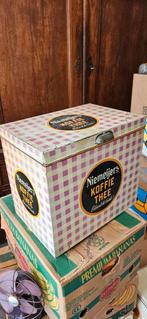 Niemeijers koffie thee winkel blik jaren 40-50, Ophalen of Verzenden, Gebruikt, Reclamebord