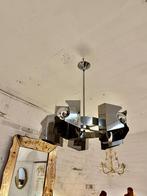Vintage design, space age hanglamp, metaal, chroom Italy, Ophalen, Gebruikt, -, -