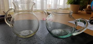 kan en pot van glas, decoratie, samen beschikbaar voor biedingen