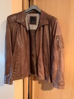 Mooi Echt Leren Jack, Kleding | Heren, Maat 52/54 (L), Moncler, Bruin, Ophalen of Verzenden