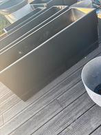 Fiberstone plantenbakken buiten black x 6 pieces, Ophalen, Kunststof, Gebruikt, 100 cm of meer