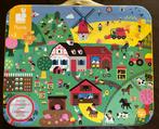 Janod Boerderij Puzzel +3, Kinderen en Baby's, Speelgoed | Kinderpuzzels, Ophalen of Verzenden, 10 tot 50 stukjes, Zo goed als nieuw