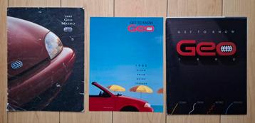 GEO, 3 verzamelfolders. Storm,Prizm,Metro,Tracker. € 7,50  beschikbaar voor biedingen