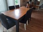 Eettafel 90-180, Huis en Inrichting, Tafels | Eettafels, Ophalen, 50 tot 100 cm, Zo goed als nieuw, Vijf personen of meer