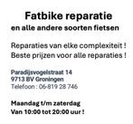 Fatbike reparatie/De beste prijzen/Groningen/Hoge kwaliteit