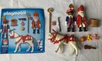 Playmobil 4893 Sint met paard/staf/boek/kado's + Zwarte Piet, Ophalen of Verzenden, Zo goed als nieuw, Complete set