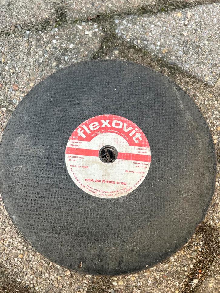 10x Slijpschijven Staal 305mm Flexovit, Doe-het-zelf en Verbouw, Gereedschap | Overige machines, Gebruikt, Ophalen of Verzenden