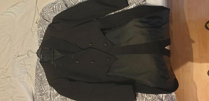 Gents Rokkostuum Compleet + Schoenen, Kleding | Heren, Kostuums en Colberts, Gedragen, Maat 48/50 (M), Zwart, Ophalen of Verzenden