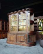 Antieke organische winkelvitrine | Ronde winkelkast #2389