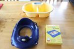 wasbakje, toiletbril verkleiner en opblaasbaar verkleedkusse, Kinderen en Baby's, Badjes en Verzorging, Ophalen of Verzenden, Gebruikt