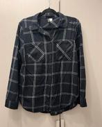 Zwarte geruite blouse H&M maat 36, Kleding | Dames, Blouses en Tunieken, H&M, Zwart, Ophalen of Verzenden, Zo goed als nieuw