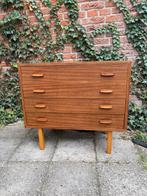 Vintage klein 4-ladenkastje, Huis en Inrichting, Kasten | Ladekasten, Ophalen, O, O, O