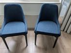 Petrol eetkamerstoelen, Huis en Inrichting, Stoelen, Ophalen, Twee, Blauw, Zo goed als nieuw