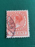 Nederland 7 1/2 Cent Postzegel - Wilhelmina, Ophalen of Verzenden, T/m 1940, Gestempeld