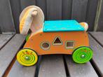 Bigjigs Loopwagen Konijn met vormenstoof, Ophalen of Verzenden, Gebruikt