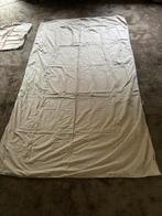 Twee lichtbruine dekbedovertrekken, Gebruikt, Eenpersoons, Bruin, Dekbedovertrek