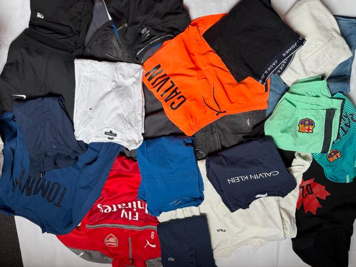 Groot jongenspakket (6) 164/176 tommy calvin klein, nike, Kinderen en Baby's, Kinderkleding | Maat 164, Zo goed als nieuw, Jongen