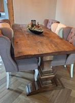 kloostertafel van oudeiken wagonplanken, Ophalen, Gebruikt