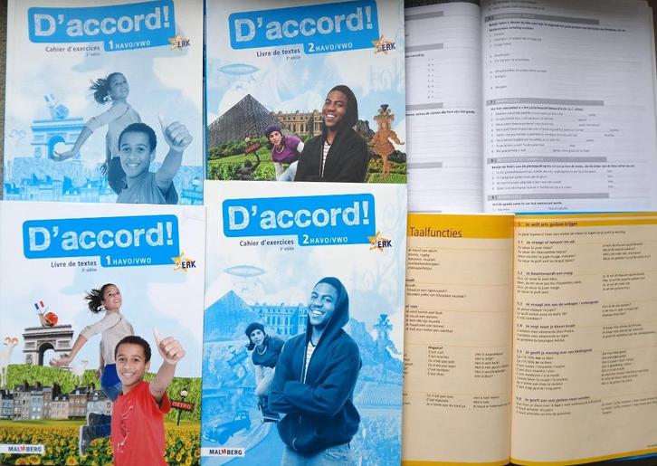 D'ACCORD! 3e editie FRANS Onderbouw HAVO/VWO 1 of HAVO 2 SET, Boeken, Schoolboeken, Zo goed als nieuw, Frans, HAVO, Verzenden