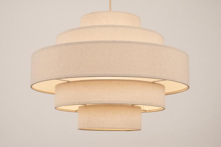hanglamp 52 cm bed hoekbank tafel keuken bedrijf beige lamp, Huis en Inrichting, Lampen | Hanglampen, Nieuw, Minder dan 50 cm