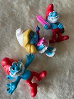 3 Vintage Smurfen Beeldjes, Verzenden, Gebruikt