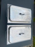 2x ARO Warmhoudbakken / Chafing Dishes – RVS, Huis en Inrichting, Keuken | Keukenbenodigdheden, Ophalen, Gebruikt