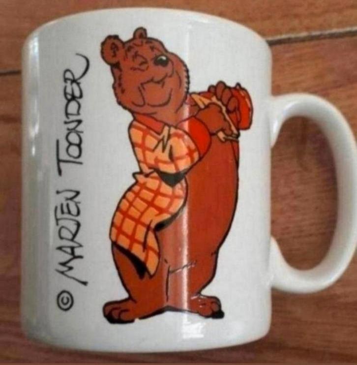 Beker Marten Toonder Olivier B Bommel, Huis en Inrichting, Keuken | Servies, Zo goed als nieuw, Kop(pen) en/of Schotel(s), Overige stijlen