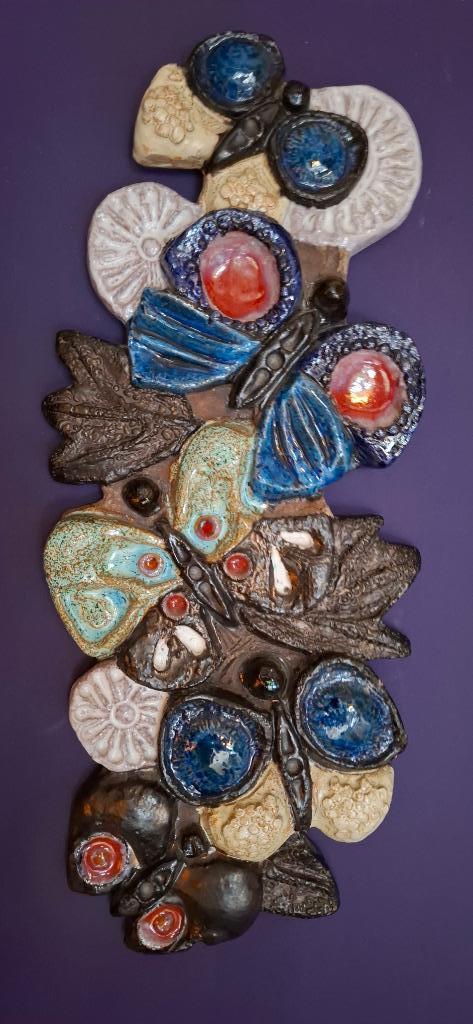 Vintage wandobject in geglazuurde keramiek - Perignem, Antiek en Kunst, Antiek | Keramiek en Aardewerk, Ophalen