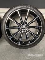 19” Nissan Juke F16 sport velgen + banden 5x114.3 225/45/19, 19 inch, Gebruikt, Banden en Velgen, Ophalen of Verzenden