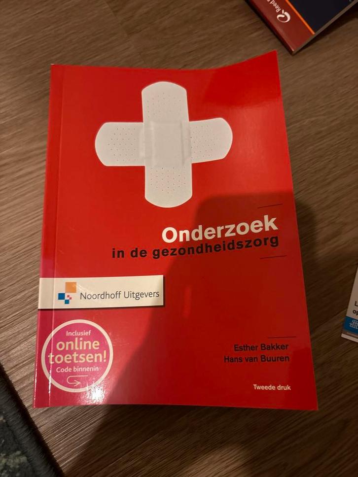 Onderzoek in de gezondheidszorg - Bakker & van Buuren, Boeken, Studieboeken en Cursussen, Zo goed als nieuw, HBO, Gamma, Ophalen of Verzenden
