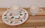 Wedgwood Windsor Christmas - 4 delig, Huis en Inrichting, Keuken | Servies, Ophalen of Verzenden, Zo goed als nieuw, Bord(en)