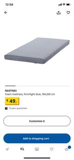 IKEA matras 90x200, Zo goed als nieuw, Ophalen