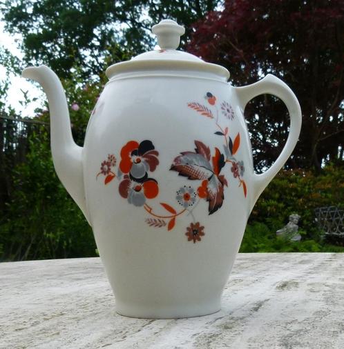 Aparte Mosa Abstracte Bloem Koffie Pot en Taartschaal, Antiek en Kunst, Antiek | Servies los, Ophalen of Verzenden