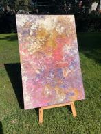 Abstract Schilderij met Mallorca Zand, Antiek en Kunst, Ophalen