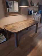 Eettafel Hoffz robuust teakhout, Huis en Inrichting, Tafels | Eettafels, Ophalen, Teakhout, 200 cm of meer, 50 tot 100 cm