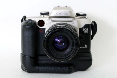 Canon EOS 50E en Battery pack B50, Audio, Tv en Foto, Fotocamera's Analoog, Zo goed als nieuw, Spiegelreflex, Canon, Ophalen of Verzenden