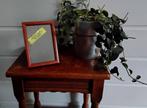 Vintage houten fotolijstje met groene achterzijde, Huis en Inrichting, Woonaccessoires | Lijsten, Minder dan 50 cm, Gebruikt, Ophalen of Verzenden