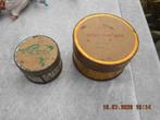 oude blikjes/delacre vilvoorde koektrommelblik/messing koker, Ophalen of Verzenden, Gebruikt, Overige