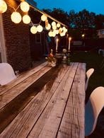 Buiten tafel, Ophalen of Verzenden, Gebruikt, Rechthoekig, Hout