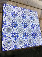 Set van 16 tegels prachtig kobaltblauw decor 13x13cm, Ophalen of Verzenden