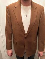 Bruin cognac Burberry blazer vintage, Ophalen of Verzenden, Zo goed als nieuw, Maat 52/54 (L), Bruin