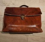 The Bridge Aktetas/Laptoptas met Gesp en Sleutel, Gebruikt, Bruin, Aktetas of Boekentas, Leer
