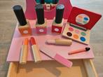 Houten make up tafel met make up van de hema, Ophalen of Verzenden, Zo goed als nieuw